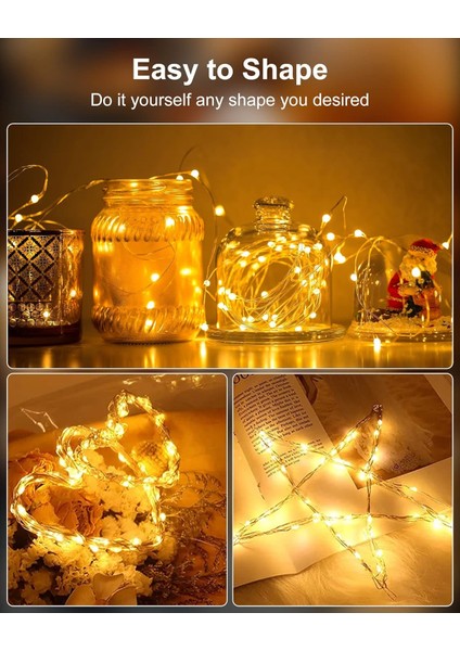 12 Paket LED Peri Işıkları Pille Çalışan Dize Işıklar Su Geçirmez Gümüş Tel 7 Ayaklar Dıy Düğün Parti Yatak Odası Veranda Noel Için 20 LED Ateşböceği Yıldızlı Ay Işıkları (Yurt Dışından) fiyatları