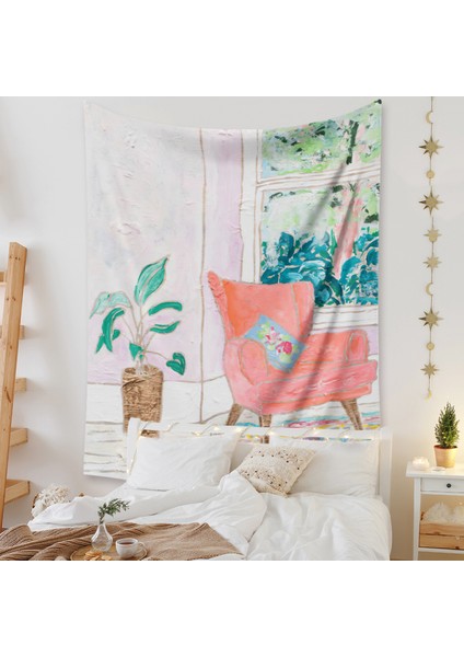 Botanik Boho Ev Goblen Estetik Sanat Ev Arka Plan Kumaş Süsleme Hediye Mandala Goblen Süsleme (ZJ825-69, 39 x 59 Inç) (Yurt Dışından)