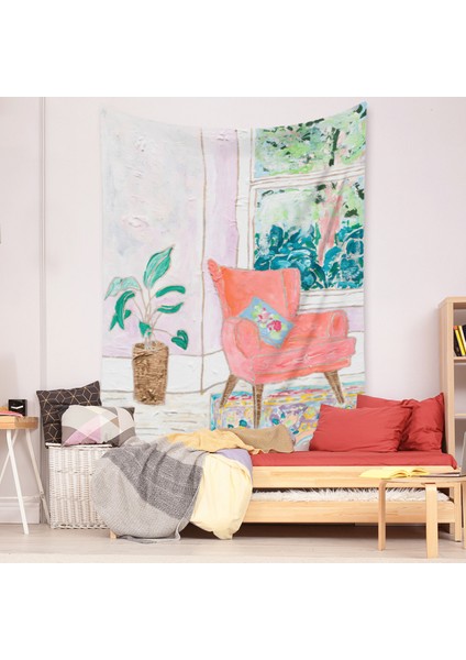 Botanik Boho Ev Goblen Estetik Sanat Ev Arka Plan Kumaş Süsleme Hediye Mandala Goblen Süsleme (ZJ825-69, 39 x 59 Inç) (Yurt Dışından)