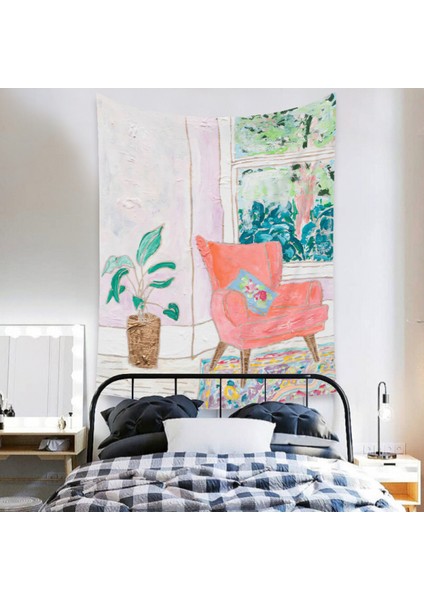 Botanik Boho Ev Goblen Estetik Sanat Ev Arka Plan Kumaş Süsleme Hediye Mandala Goblen Süsleme (ZJ825-69, 39 x 59 Inç) (Yurt Dışından)