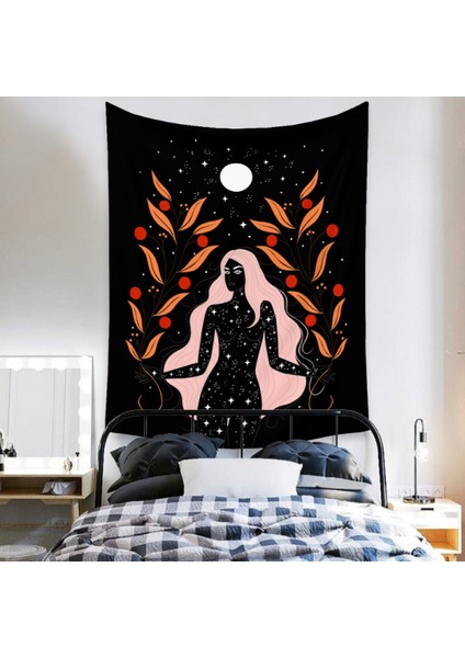 Boho Goblen Estetik Sanat Ev Arka Plan Kumaş Dekor Hediye Goblen Oturma Odası Yatak Odası Dekor (520-4, 59 x 79 Inç) (Yurt Dışından)