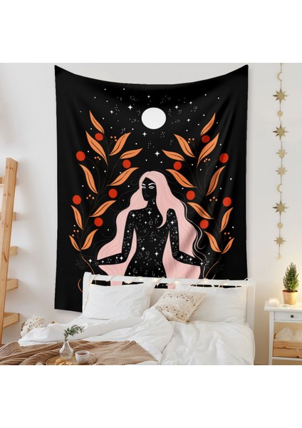 Boho Goblen Estetik Sanat Ev Arka Plan Kumaş Dekor Hediye Goblen Oturma Odası Yatak Odası Dekor (520-4, 59 x 79 Inç) (Yurt Dışından)
