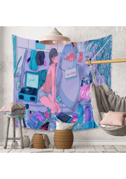 Anime Goblen Estetik Sanat Ev Arka Plan Kumaş Dekor Hediye Boho Goblen Oturma Odası Yatak Odası Dekoru Için (614-3, 71X91 Inç) (Yurt Dışından) fırsatları