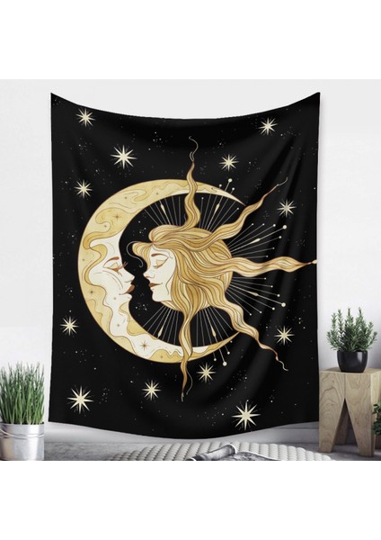 Tarot Ay Goblen Duvar Asılı Altın Yıldızlı Yıldızlar Yatak Odası Için Goblen Ay ve Bulut Duvar Goblen Oturma Odası Ev Yurt Dekoru Için Estetik Ay Goblen (GT320002, 39 x 59 Inc) (Yurt Dışından) fiyatları