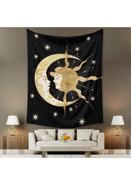 Tarot Ay Goblen Duvar Asılı Altın Yıldızlı Yıldızlar Yatak Odası Için Goblen Ay ve Bulut Duvar Goblen Oturma Odası Ev Yurt Dekoru Için Estetik Ay Goblen (GT320002, 39 x 59 Inc) (Yurt Dışından) fırsatları