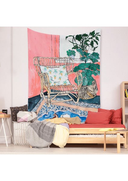 Botanik Boho Ev Goblen Estetik Sanat Ev Arka Plan Kumaş Süsleme Hediye Mandala Goblen Süsleme (ZJ825-66, 29 x 38 Inç) (Yurt Dışından) modelleri
