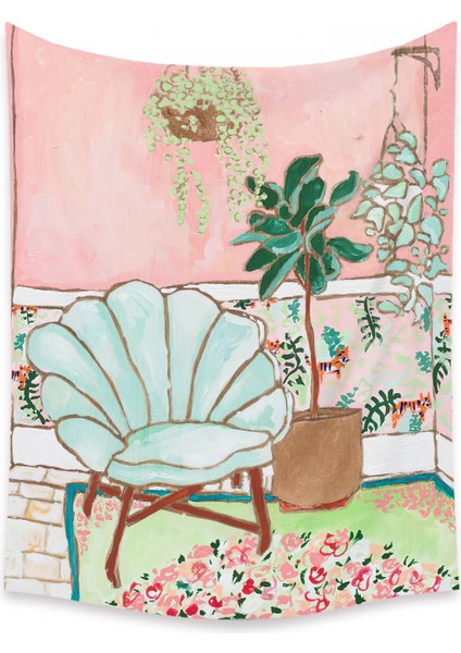 Botanik Boho Ev Goblen Estetik Sanat Ev Arka Plan Kumaş Süsleme Hediye Mandala Goblen Süsleme (ZJ825-62, 39 x 59 Inç) (Yurt Dışından)