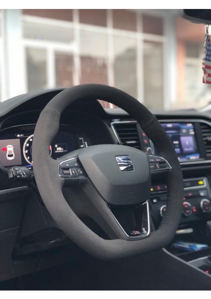 Seat Toledo Alcantara Dikmeli Oto Direksiyon Kılıfı