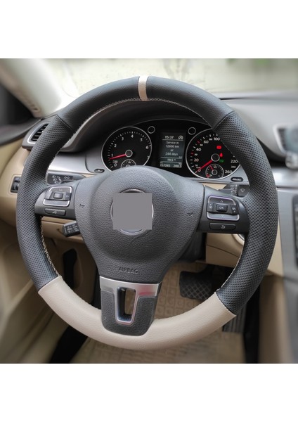 Volkswagen Golf 3 Özel Kombin Dikmeli Deri Direksiyon Kılıfı