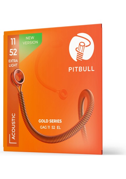 Pitbull Strings Gold Series Gag 11-52 El Takım Tel Akustik Gitar Teli 011-052