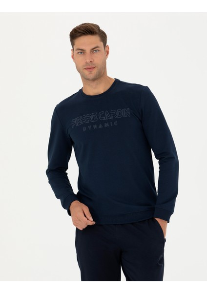 Pierre Cardin Erkek Lacivert Regular Fit Sweatshirt 50270213-VR033