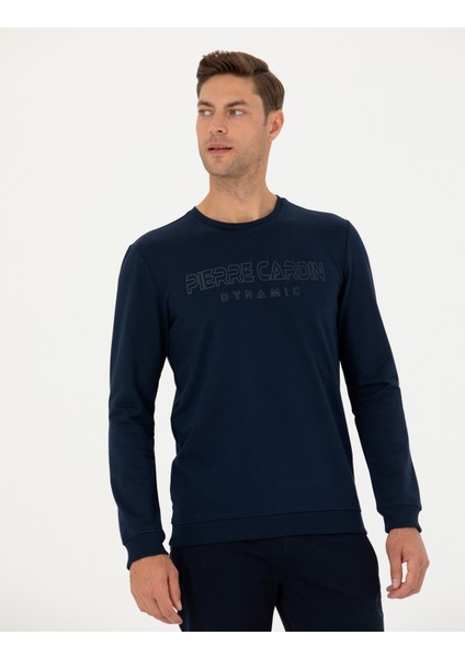 Pierre Cardin Erkek Lacivert Regular Fit Sweatshirt 50270213-VR033