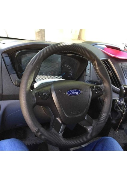 Ford Transit Araç Karbon Deri Direksiyon Kılıfı