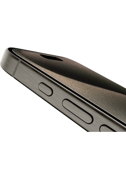 iPhone 15 Pro Için Temperli Cam Ekran Koruyucu (Kolay Hizalama Tepsili) / OVA137ZZ modelleri