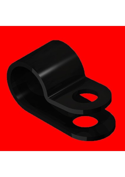 Vidalı Kablo Klipsi VKK63 (500 Adet) Siyah