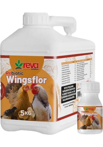 Rebiotic Wingsflor-Et Ve Yumurta Verimini Artırıcı Yem Katkısı-5 Litre