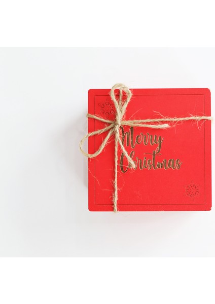 Yılbaşı Özel Kutusunda 2'li Noel Seti - Kırmızı Boxer Dantelli Tanga indirimleri