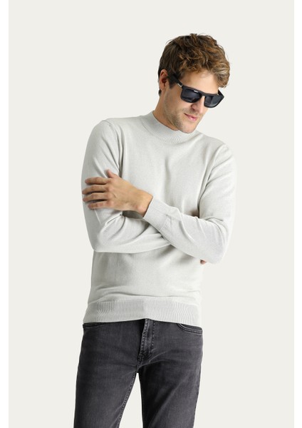 Bato Yaka Regular Fit Pamuklu Triko Kazak