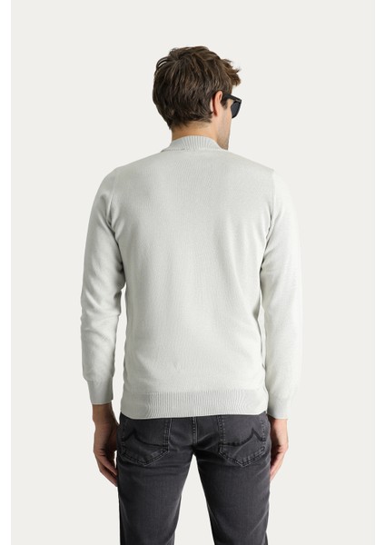 Bato Yaka Regular Fit Pamuklu Triko Kazak fırsatları