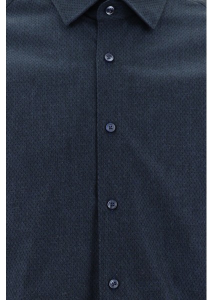 Uzun Kol Slim Fit Desenli Pamuk Gömlek modelleri