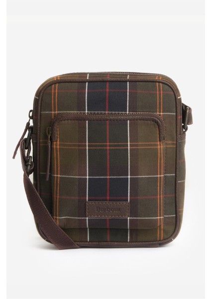 Tartan & Leather Cross Body Çanta TN11 Classic Tartan