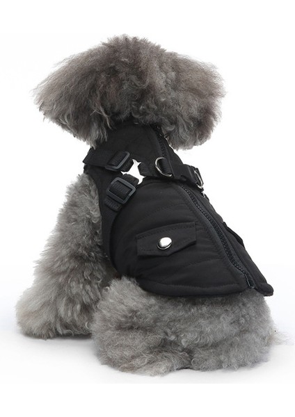 Pet Köpek Koşum Tarzı Köpek Giysileri Fermuarlı Ceket (Yurt Dışından)