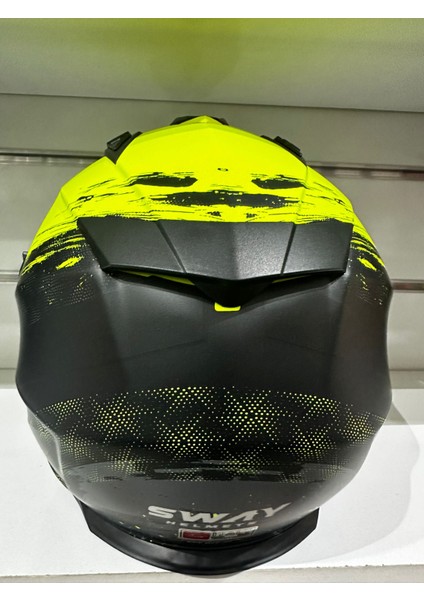 Kask SW-X60 Mat Black/yellow Camlı Güneş Gözlüklü fiyatları