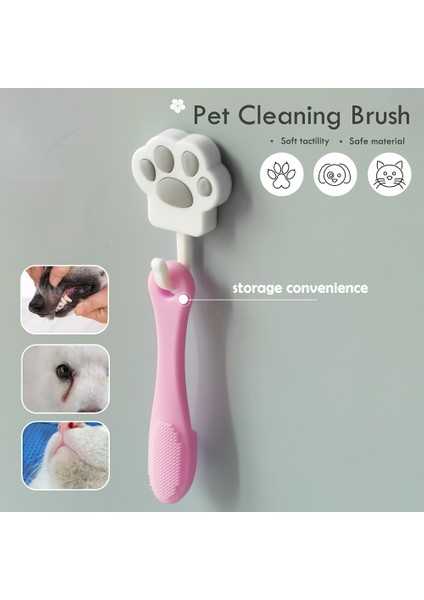 LQ10059PE Köpek Kedi Temizlik Malzemeleri Yumuşak Pet Parmak Fırçası Kediler Fırça Diş Fırçası Gözyaşı Lekeleri Fırça Göz Bakımı Evcil Hayvanlar Temizleme Bakım Araçları (Yurt Dışından) modelleri