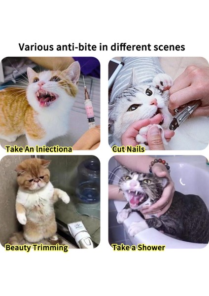 Kedi Ayak Koruyucu Kedi Na mlu Anti-Isırık Nefes Koruyucu Uzay Başlığı Yalama Önleyici Bakım Maskesi Kediler Banyo Bakım Çantası Küçük Evcil Hayvan Malzemeleri (Yurt Dışından) fırsatları