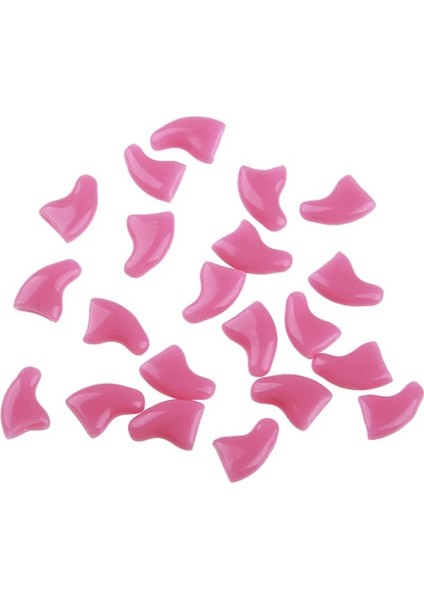 Pembe S 20 Adet Silikon Yumuşak Köpek Kedi Tırnak Kapak Kediler Pençe Pençe Pet Tırnak Koruyucu Kedi Tırnak Kapak Ücretsiz Tutkal ile Pet Malzemeleri (Yurt Dışından)