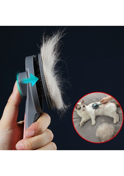 Gri Pet Kedi Tarak Köpek Saç Çıkarıcı Fırça Pet Bakım Iğnesi Tarak Kedi Saç Karışık Temizlik Güzellik Malzemeleri Aksesuarları (Yurt Dışından) fiyatları