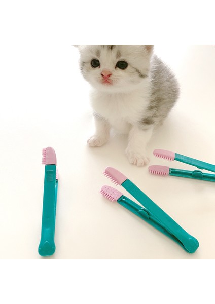 Mavi Plastik Gözler Kaka Fırçası Toka Tasarımı El Kedi Gözü Kaka Fırçası Temizleme Araçları Yavru Göz Silme Ovmak Yeniden Kullanılabilir Evcil Hayvan Malzemeleri (Yurt Dışından) fırsatları