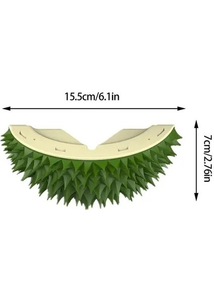 Yeşil Kedi Masaj Fırçası Tarak Durian Şekli Tırmalama Duvar Köşe Fırça Araçları Pet Kediler Saç Çıkarıcı Fırça Temizleyici Bakım Malzemeleri (Yurt Dışından)