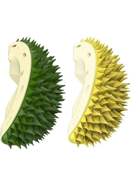 Yeşil Kedi Masaj Fırçası Tarak Durian Şekli Tırmalama Duvar Köşe Fırça Araçları Pet Kediler Saç Çıkarıcı Fırça Temizleyici Bakım Malzemeleri (Yurt Dışından) modelleri