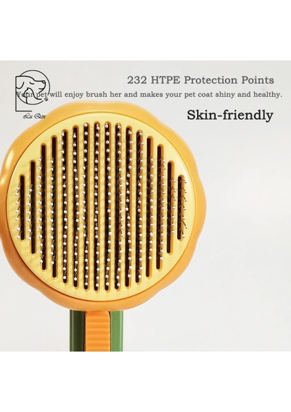 LQ10018W Kedi Bakım Fırçası Kabak Tarak Köpekler Kediler Için Saç Çıkarıcı Fırça Pet Saç Dökülme Kendi Kendini Temizleyen Tarak Köpek Bakım Araçları (Yurt Dışından) fiyatları