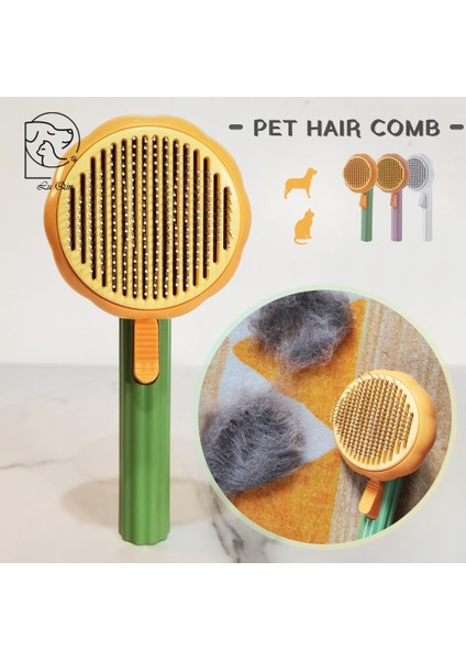 LQ10018W Kedi Bakım Fırçası Kabak Tarak Köpekler Kediler Için Saç Çıkarıcı Fırça Pet Saç Dökülme Kendi Kendini Temizleyen Tarak Köpek Bakım Araçları (Yurt Dışından) modelleri