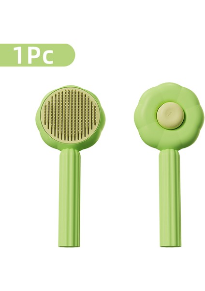 Yeşil Ayçiçeği Kedi Tarak Masaj Pet Taraklar Epilasyon Kedi Ve Köpek Evrensel Iğne Fırçası Evcil Hayvan Bakım Temizlik Malzemeleri Scratcher (Yurt Dışından)