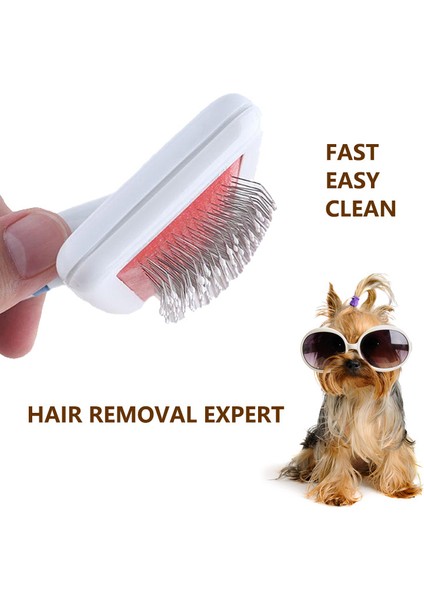Çelik Iğne Tarak Pet Hava Yastığı Çelik Iğne Taraklar Kürk Temizleme Fırçası Yavru Küçük Köpek ve Kedi Epilasyon Masaj Tarak Evcil Hayvanlar Güzellik Bakım Aracı (Yurt Dışından) fiyatları