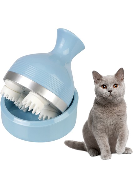 Beyaz Stres Rahatlatmak Şarj Edilebilir Elektrikli Kafa Masajı Kafa Derisi Vücut Omuz Boyun Pet Kedi Köpek Masajı Çok Fonksiyonlu (Yurt Dışından)