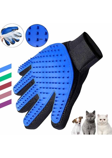 Kırmızı 02 Kedi Pet Bakım Fırçası Eldiven Temizleme Sırt Masajı Hayvan Banyo Epilasyon Köpek Taraklar Kedi Fırça Pet (Yurt Dışından)