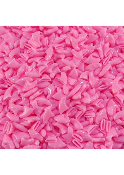 Açık Pembe Xs 20 Adet/ grup Yumuşak Kedi Silikon Tırnak Kapakları Yumuşak Kedi Paw Evcil Hayvan Tırnak Koruyucusu Yapışkanlı Tutkal ve Aplikatör Boyutu Xs S M L (Yurt Dışından)