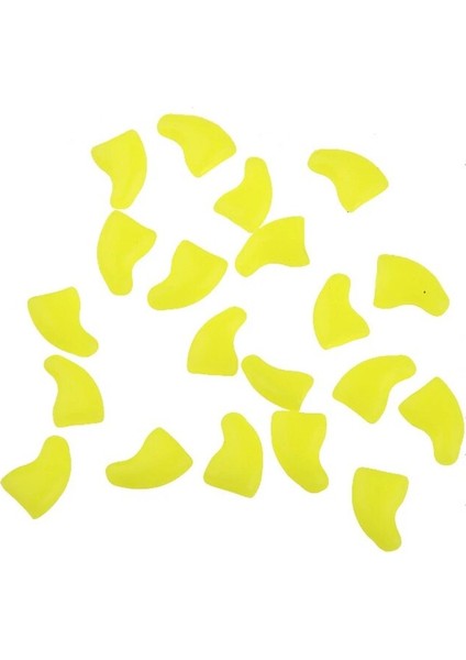 Limon Sarı S 20 Adet/grup Silikon Yumuşak Kedi Tırnak Kap Moda Renkli Kedi Pençesi Yumuşak Paws Ücretsiz Yapışkan Tutkal ile Pet Köpek Için Çok Boyutu Hediye (Yurt Dışından)