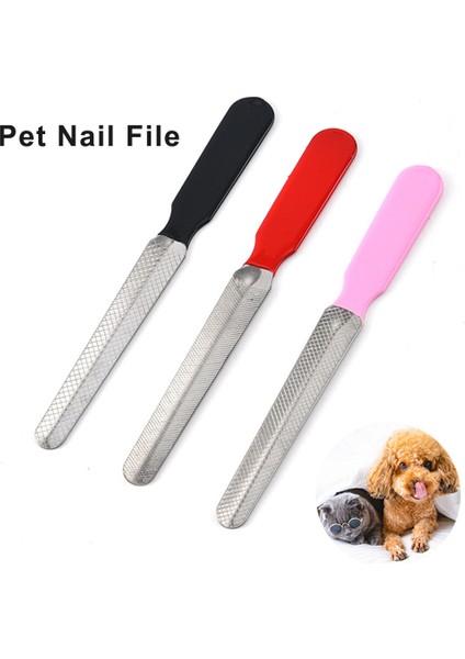 Kırmızı Paslanmaz Çelik Evcil Hayvan Tırnak Törpüsü Küçük Hayvanlar Parlatıcı Bakım Aşınmaya Dayanıklı Metal Tırnak Parlatıcı Köpekler Pet Shop (Yurt Dışından) indirimleri