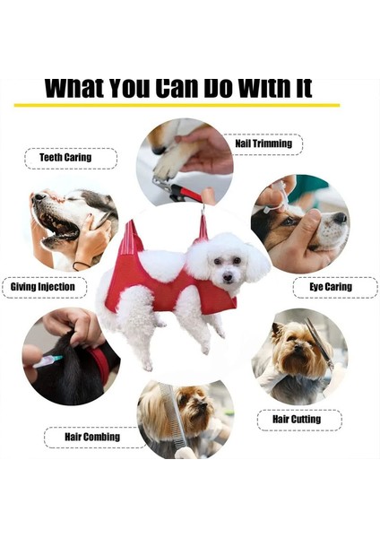 Mavi Set L Çivi Kesme Ve Saç Kurutma Için Evcil Hayvan Hamak Köpek Kedi Bakım Hamakları Kısıtlama Çantası Pet Shop Budama Seti Tarak Tırnak Makası (Yurt Dışından) fırsatları