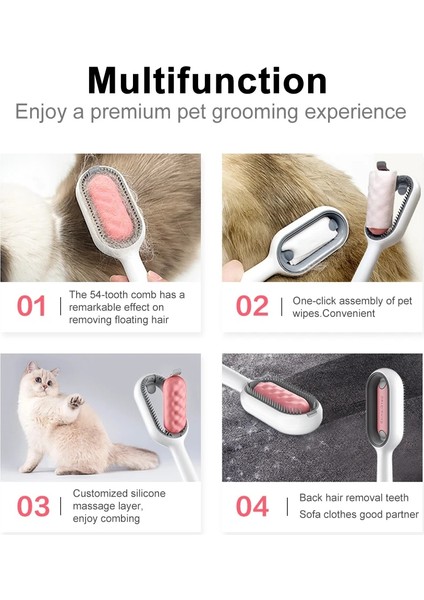 Mendil Kısa Saç P Pet Dökülme Fırçası Silikon Köpek Fırça Kedi Bakım Tarağı Saç Çıkarıcı Masaj Aletleri Kediler Köpekler Için Lint Sökücü (Yurt Dışından) fiyatları