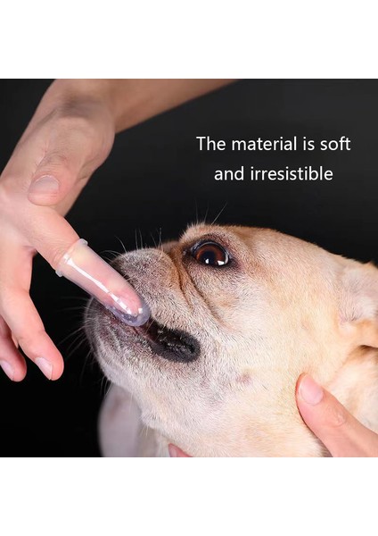 Pembe Kutu ile Süper Yumuşak Pet Parmak Diş Fırçası Teddy Köpek Fırçası Ağız Kokusu Tartar Diş Aracı Köpek Kedi Temizleme Evcil Hayvan Malzemeleri Bakım Köpek Aksesuarları (Yurt Dışından)