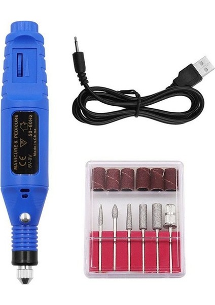 Stil 4 Elektrikli Tırnak Matkap Seti Lehçe Manikür Makinesi USB Şarj Edilebilir Elektrikli Kalem Mini Elektrikli Matkap Taşlama Tırnak Elektrikli El Aletleri (Yurt Dışından)