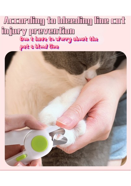 Yeşil LED Işıklı Pet Köpek Tırnak Makası LED Işıklı Güvenli Kedi Pet Tırnak Kesici Makinesi Paslanmaz Çelik Tırnak Makası Düzeltici Pet Malzemeleri Ücretsiz (Yurt Dışından) fırsatları