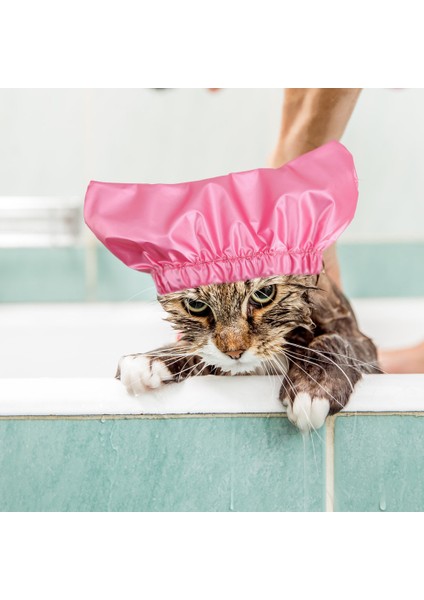 Pembe S Köpekler Için Banyo Duş Boneleri Su Geçirmez Kedi Banyo Başlığı Yeniden Kullanılabilir Duş Başlığı Sphynx Kedi Şapka Kulak Kapakları Koruyucu (Yurt Dışından) fırsatları