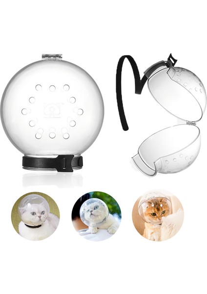 L (15.1X14X8 Cm) Anti-Isırık Nefes Alabilir Anti-Yalama Kedi Aksesuarları Koruyucu Kedi Uzay Kaput Bakım Maskesi Kedi Namlu Banyo Küçük Kedi Için Bakım (Yurt Dışından) modelleri